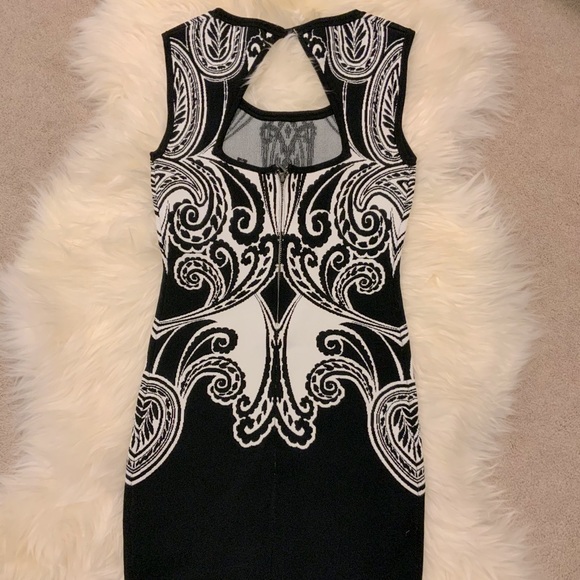 GUESS Patterned Bandage Dress - Small (like new) - Picture 6 of 11